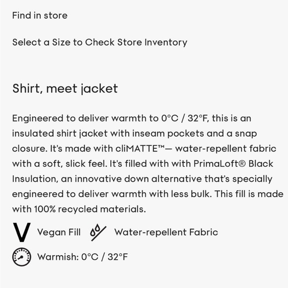 Babaton (via Aritzia) Merit Shirt Jacket Shacket Green Vegan Water Repellent L - Picture 2 of 14